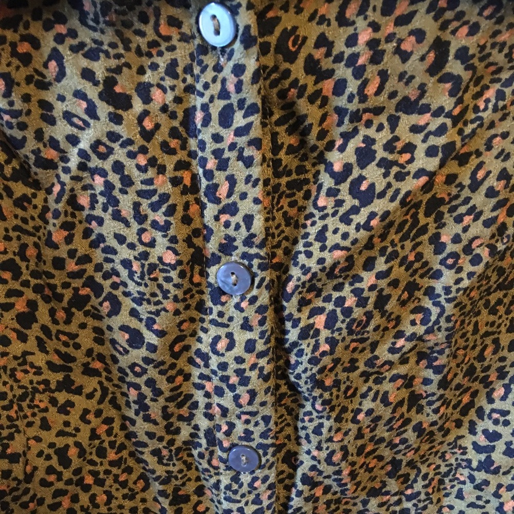 Leopard Print Button Down - image 2